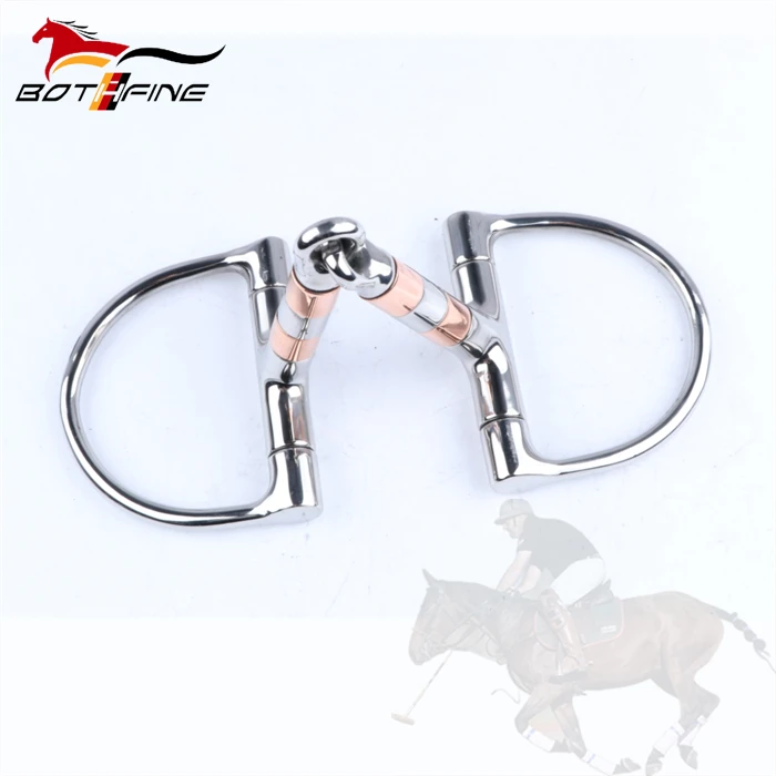 Dee Ring Snaffle Bit With Copper Rollers Dee Ring Snaffle Bit With Copper Rollers